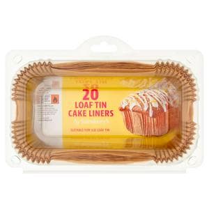Sainsbury's Loaf Tin Cake Liners x20