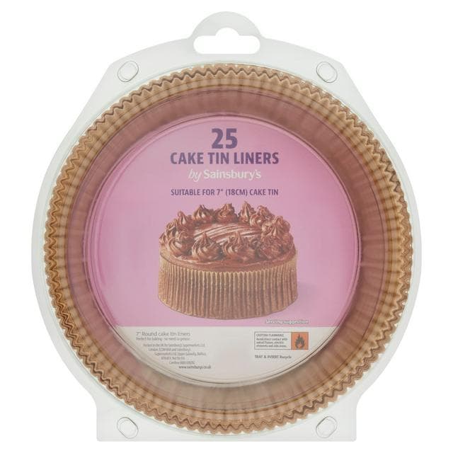 Sainsbury's Cake Tin Liners x25 120g - gallery image 1