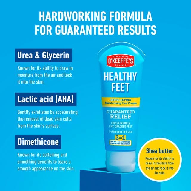 O'Keeffe's for Healthy Feet Exfoliating Moisturising Foot Cream 85ml - gallery image 2