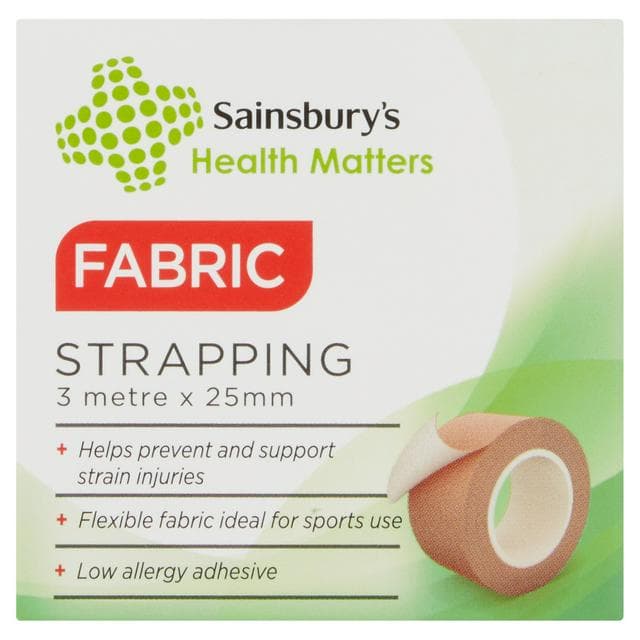 Sainsbury's Health Matters Fabric Strapping 2.5cmx3m - gallery image 1