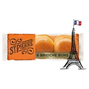 St. Pierre Brioche Buns Rolls x6