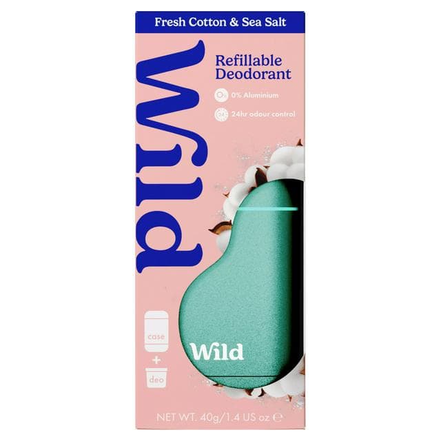 Wild Aqua Case & Fresh Cotton Deo Refill- Starter Pack - gallery image 1