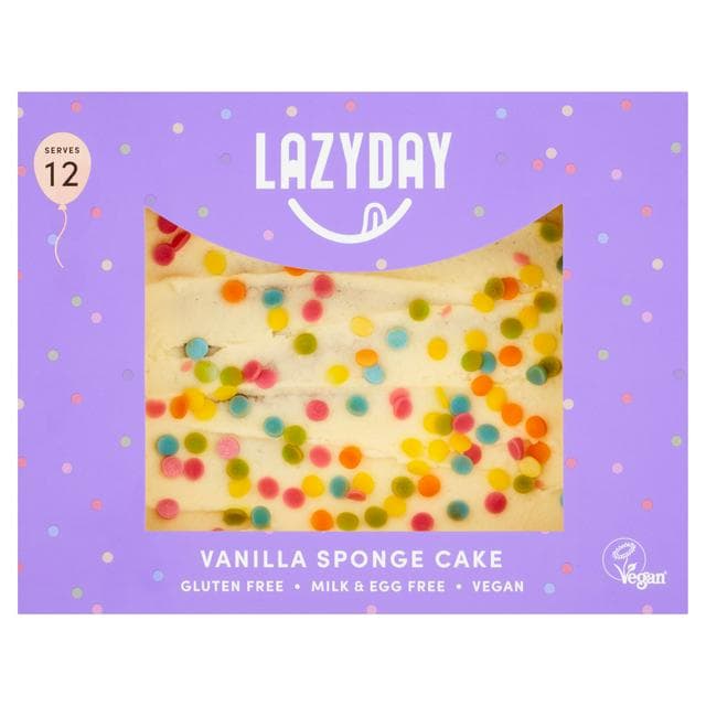 Lazy Day Foods Vegan & Free From Vanilla Cake 375g - gallery image 1