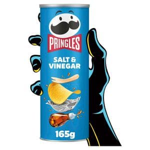 Pringles 165g Salt & Vinegar Sharing Crisps