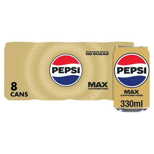 Pepsi Max No Caffeine 8x330ml - gallery image 1