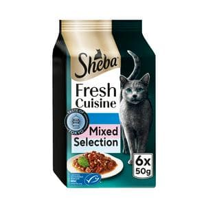 Sheba Fresh Cuisine Taste of Tokyo in Gravy Wet Cat Food Pouches 6 x 50g