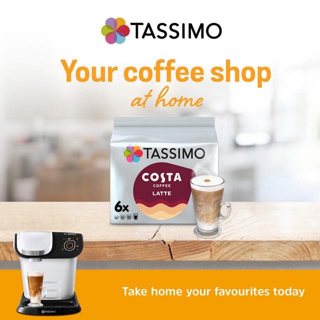 Tassimo Costa Latte Coffee Pods x6 - gallery image 2