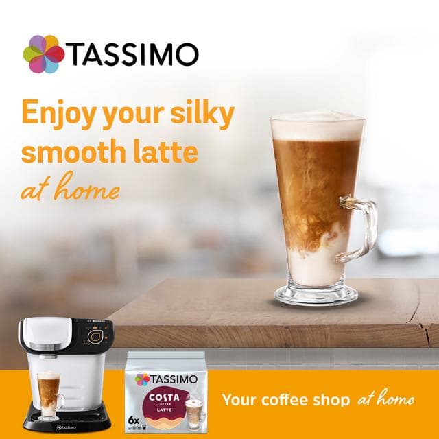 Tassimo Costa Latte Coffee Pods x6 - gallery image 4