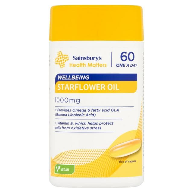 Sainsbury's Health Matters Women's Health Starflower Oil 60 One a Day Capsule 1000mg - gallery image 1