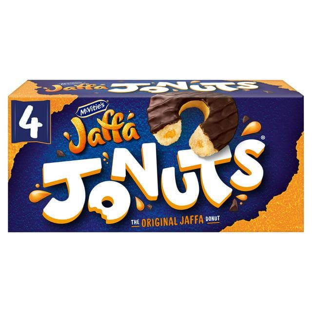 McVitie's Jaffa Cakes Original Jonuts Biscuits Multipack 4x43g - gallery image 1