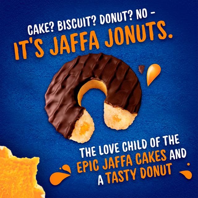 McVitie's Jaffa Cakes Original Jonuts Biscuits Multipack 4x43g - gallery image 4