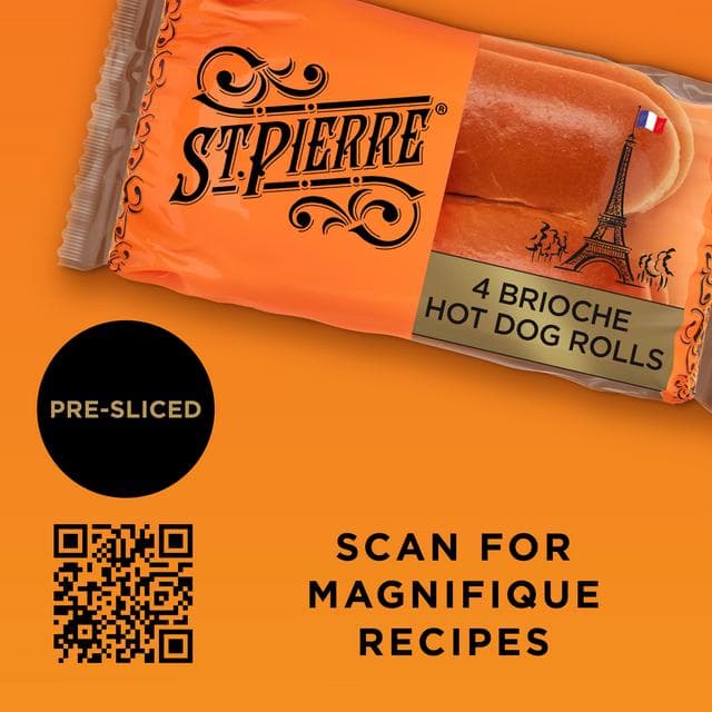 St Pierre Brioche Hot Dog Rolls x4 - gallery image 6