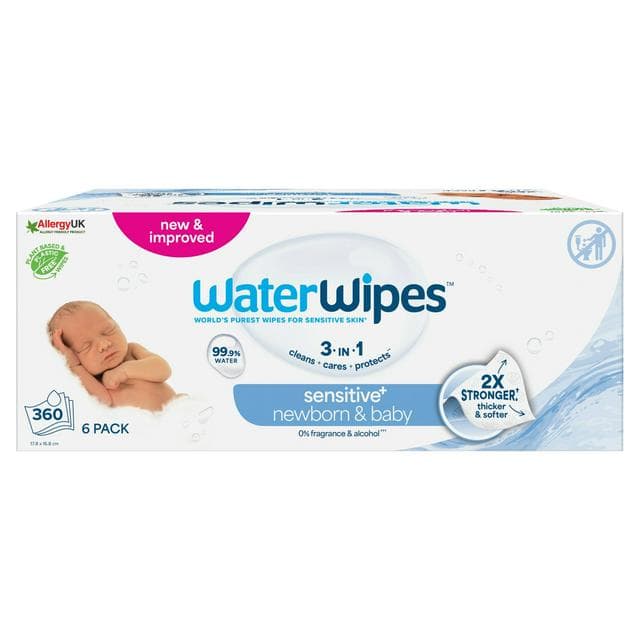 WaterWipes Baby Wipes Pack x6 - gallery image 1