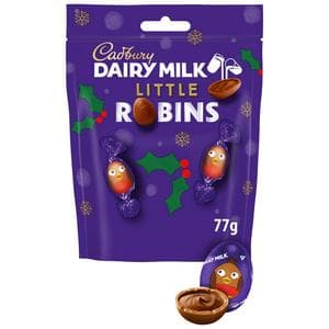 Cadbury Dairy Milk 77g Christmas Little Robins Chocolate Bag