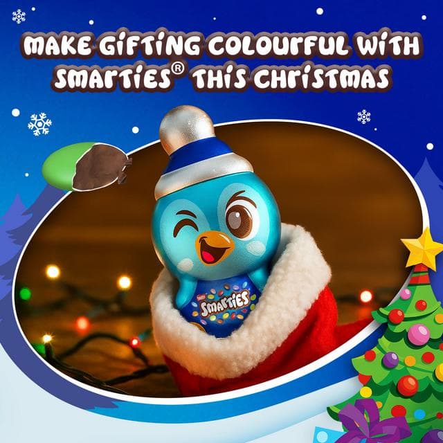 Smarties 94g Penguin Milk Chocolate Christmas Figure - gallery image 5