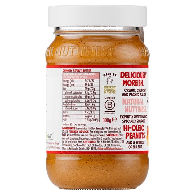 Pip & Nut Crunchy Peanut Butter 300g - gallery image 2