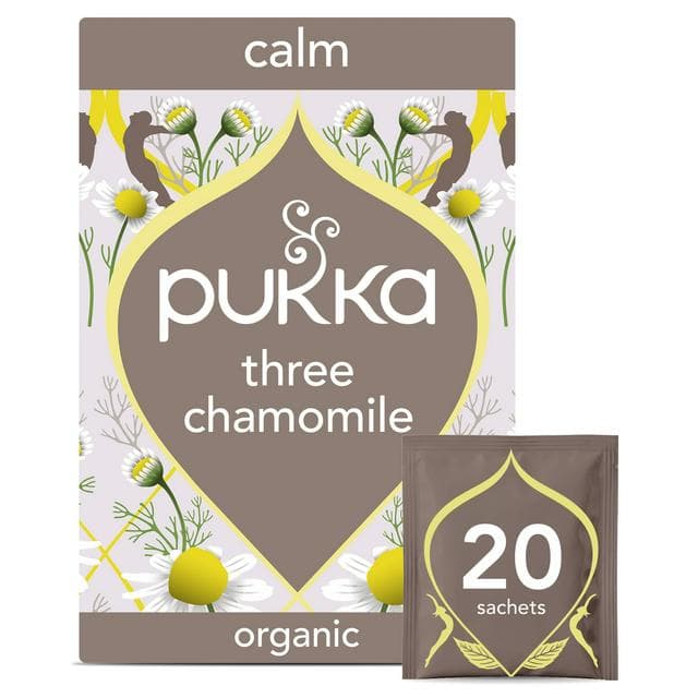 Pukka Organic Three Chamomile Tea Home Compostable Herbal Tea Bags x20 - gallery image 1