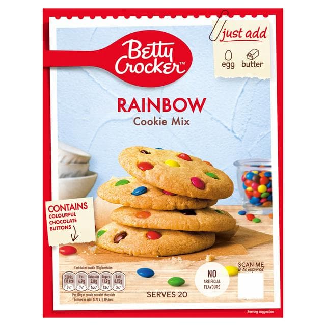 Betty Crocker Rainbow Cookie Mix 495g - gallery image 1