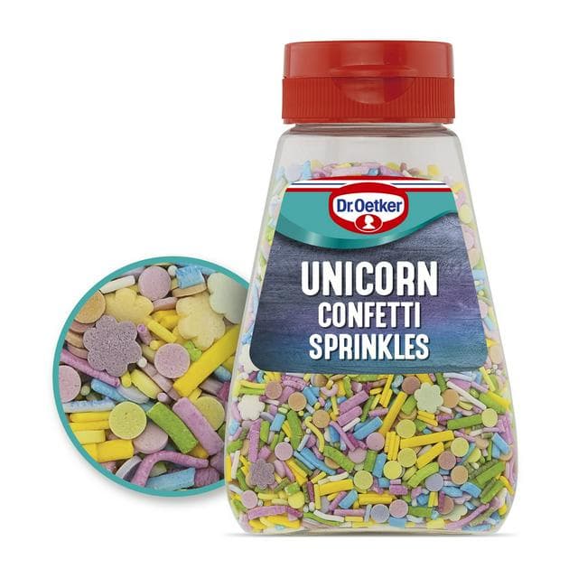 Dr. Oetker Unicorn Confetti Sprinkles 110g - gallery image 1