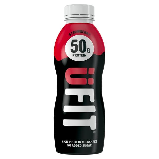 Ufit Strawberry Flavour High Protein Milkshake 500ml - gallery image 1