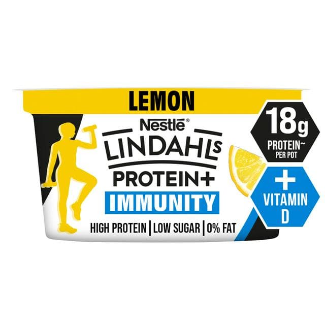 Lindahls 150g Protein + Immunity Lemon Flavour Yoghurt - gallery image 1