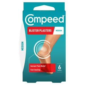 Compeed 6 x Medium Size Hydrocolloid Foot Treatment Heal Fast Blister Plasters