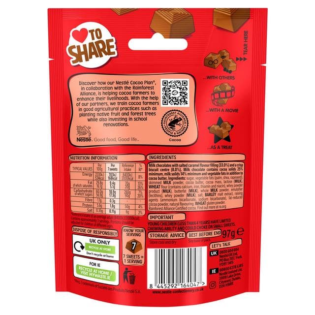 Munchies 97g Fudgey Salted Caramel Flavour Small Pouch - gallery image 3