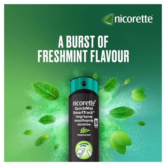 Nicorette QuickMist SmartTrack Mouthspray Nicotine Freshmint 1mgx150 - gallery image 2