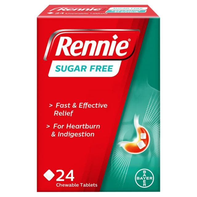 Rennie Sugar Free Spearmint Flavour Chewable Tablets x24 - gallery image 1