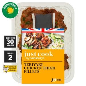 Sainsbury's Just Cook Teriyaki Chicken Thigh Fillets 380g