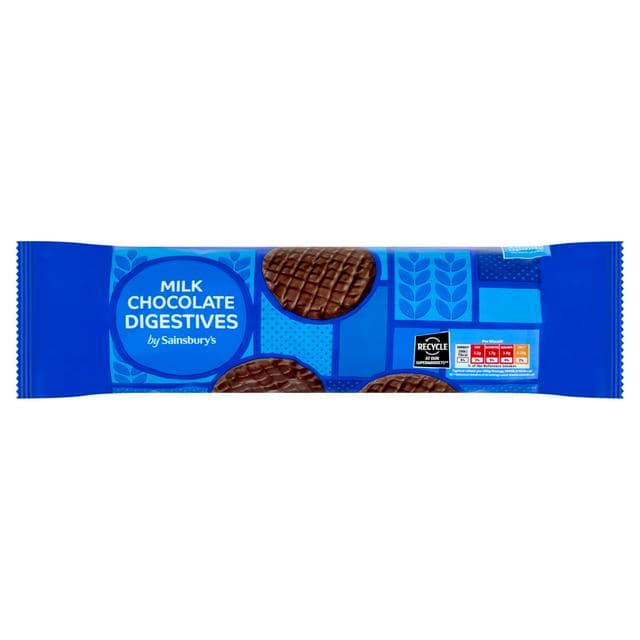 Sainsbury's Milk Chocolate Digestives 300g - gallery image 1