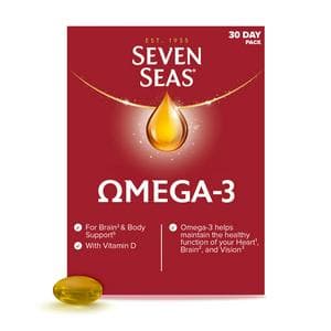 Seven Seas Omega-3 Fish Oil with Vitamin D Capsules x30