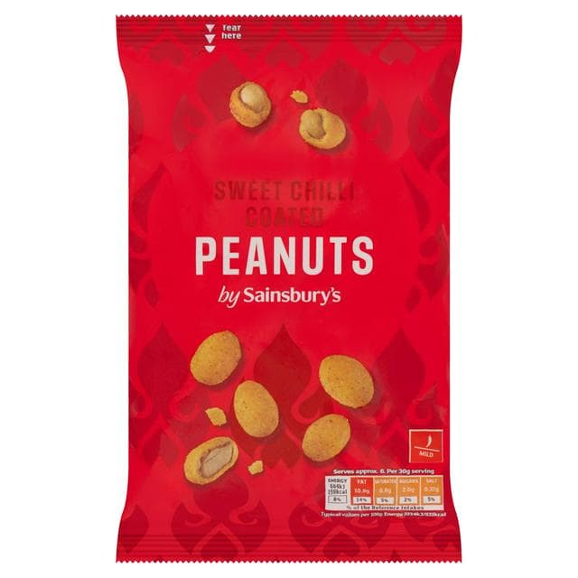 Sainsbury's Thai Sweet Chilli Coated Peanuts 200g - gallery image 1