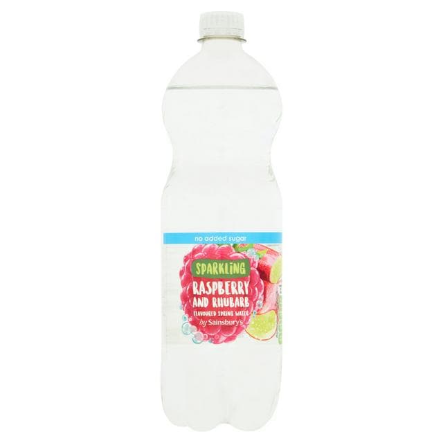 Sainsbury's Bottled Raspberry & Rhubarb Sparkling Water 1L - gallery image 1