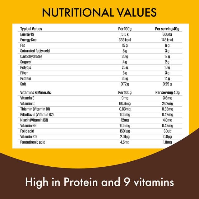 FULFIL Chocolate Peanut & Caramel Flavour Vitamin & Protein Bar 3x40g - gallery image 5