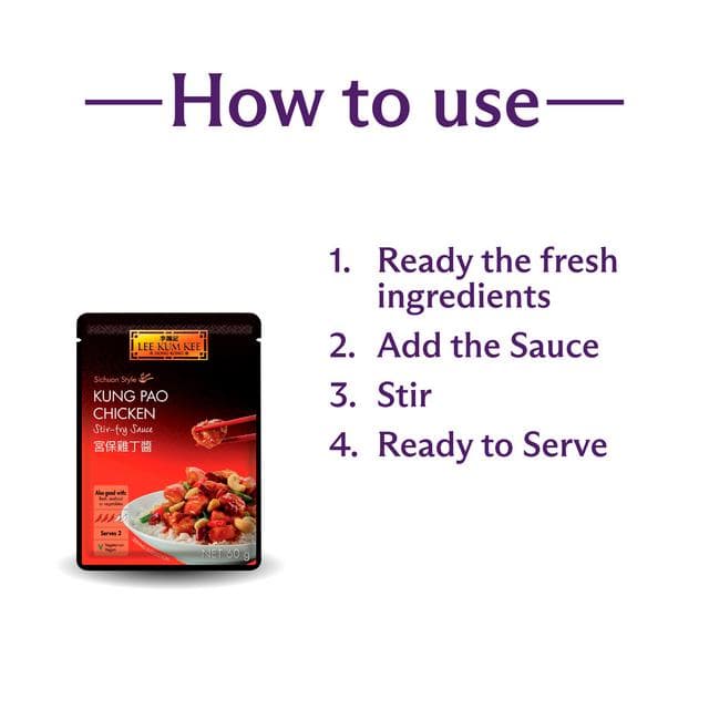 Lee Kum Kee Kung Pao Chicken Stir Fry Sauce 60g - gallery image 2
