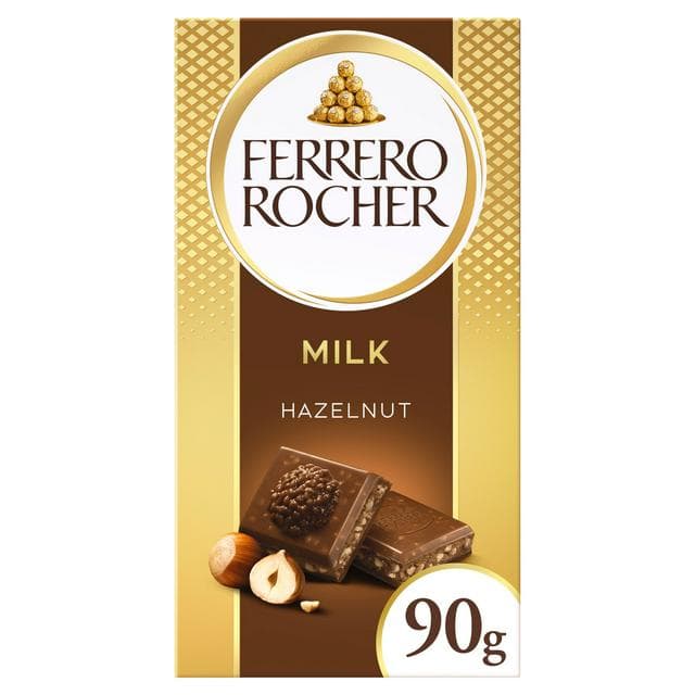 Ferrero Rocher Milk Chocolate & Hazelnut Bar 90g - gallery image 1