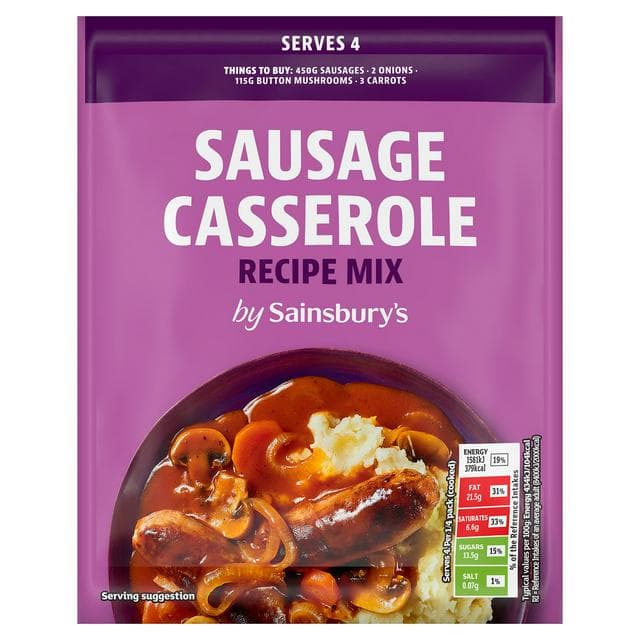 Sainsbury's Sausage Casserole Recipe Mix, Inspired to Cook 39g - gallery image 1
