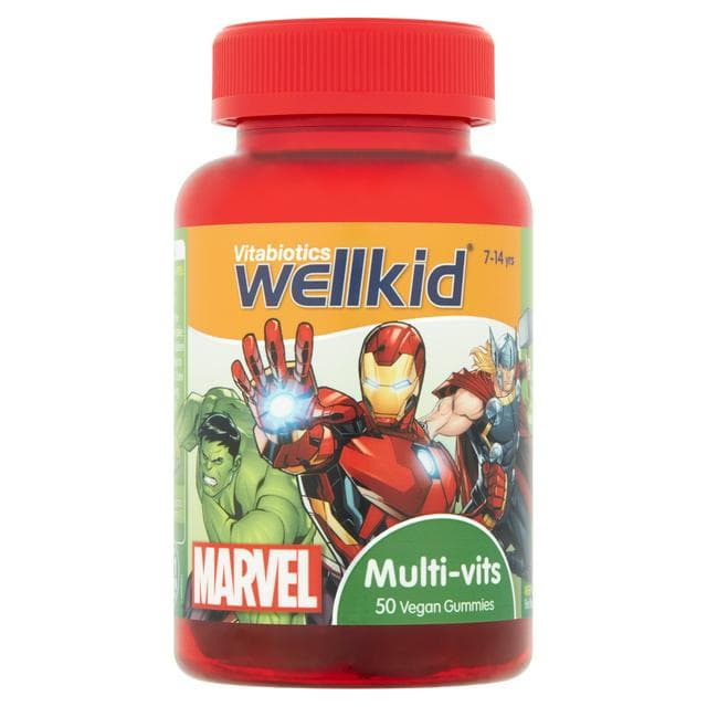 Vitabiotics WellKid Multi-Vitamins Vegan Soft Jellies 7-14 Years x50 - gallery image 1