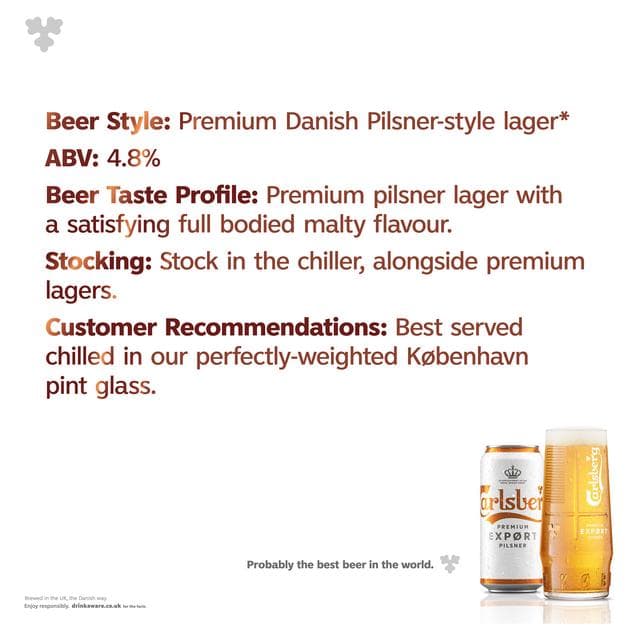 Carlsberg Export Lager Beer 4x568ml - gallery image 4