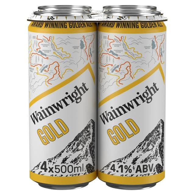 Wainwright Golden Ale Beer Cans 4 x 500ml - gallery image 1