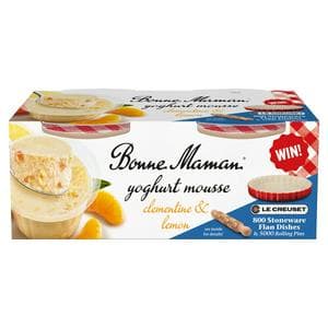 Bonne Maman Clementine & Lemon Mousse Dessert 2x70g
