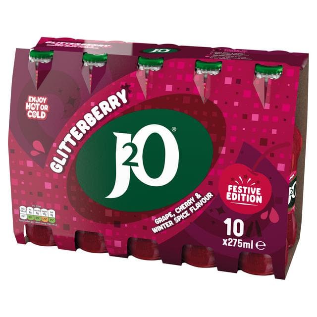 J2O Glitterberry Grape, Cherry & Spice Flavour Still 10 x 275ml - gallery image 2