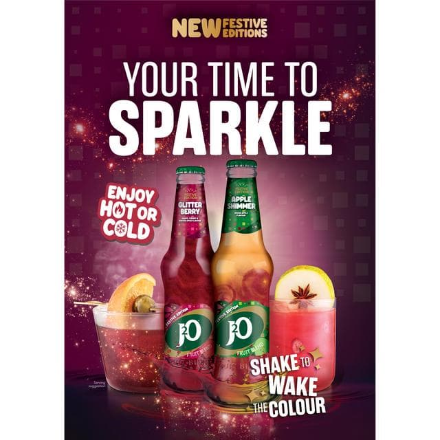 J2O Glitterberry Grape, Cherry & Spice Flavour Still 10 x 275ml - gallery image 4