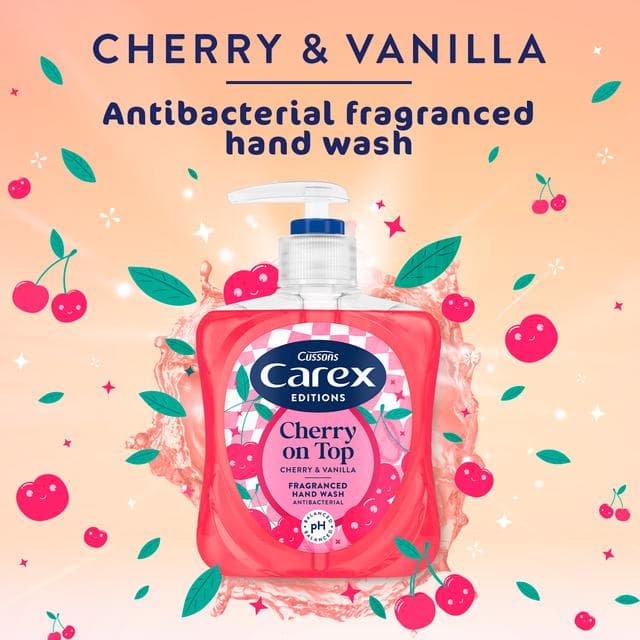 Carex Editions 250ml Cherry on Top Cherry & Vanilla Antibacterial Hand Wash - gallery image 3