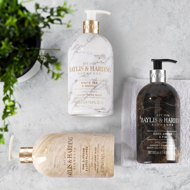 Baylis & Harding Elements Dark Amber & Fig Luxury Hand Wash 500ml - gallery image 5
