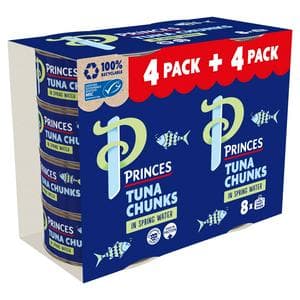Princes 8 x 145g Tuna Chunks in Spring Water