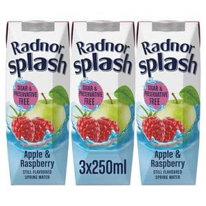 Radnor Splash 3 x Apple & Raspberry Still Flavoured Spring Water 250ml