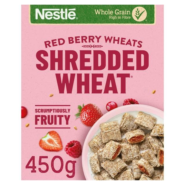 Nestle Shredded Wheat Bitesize Red Berry Wheats Cereal 450g - gallery image 1