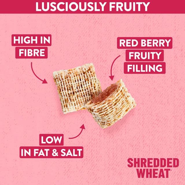 Nestle Shredded Wheat Bitesize Red Berry Wheats Cereal 450g - gallery image 3